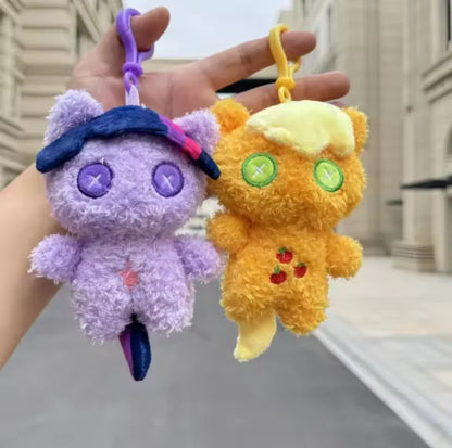 Kawaii My Little Pony Plush Backpack Pendant Keychain Twilight Sparkle Fluttershy Pinkie Pie Cute Bag Decoration Toy Gift