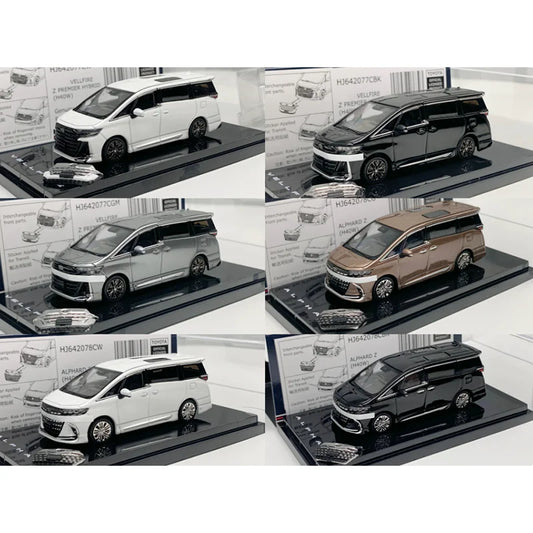 Hobby Japan 1:64 Scale VELLFIRE Z & ALPHARD Z H40W Alloy Simulation Car Model Static Display Collectibles Boy Gift Decoration