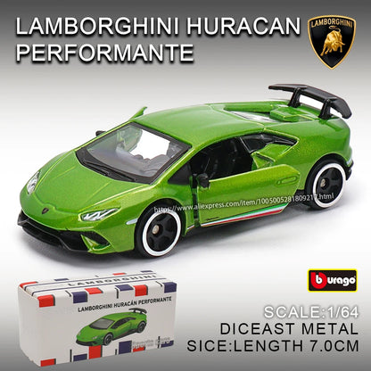 Bburago 1959 CADILLAC Lamborghini Porsche Benz BMW volkswagen Scale Car Model Replica Collection Kids Xmas Gift Toys for Boys