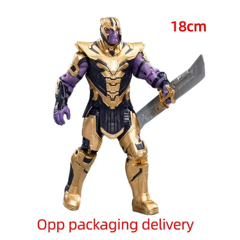 18CM Avengers Legends Figure ZDTDS Original Toy Set Spider Captain Miles Morales Thanos Ghost Iron Man Hulk Box Thor Falcon Doll