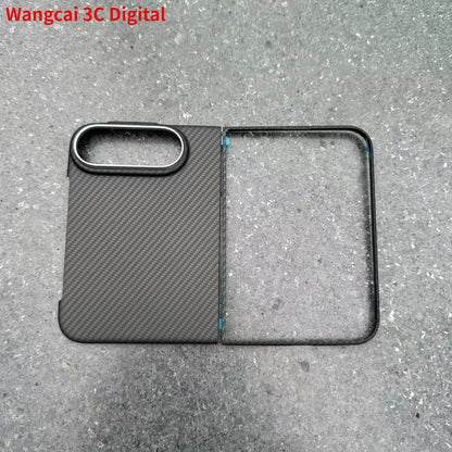 For iPhone Duo Ultra Thin 600D Carbon Fiber Textured Magnetic Case for iPhone Ultra 18 Fold Case for Magsafe Magnetic Case