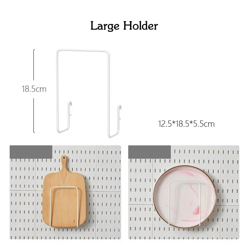DIY Pegboard Accessories No Punching Kitchen Organization Shelf Storage Box Hooks Wall Organizer Crafts For Garage Room