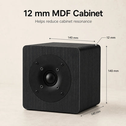 T1 Super Tweeter Speaker 4 Inch Silk Dome Driver Speakers 25KHz Response Sealed Cabinet For HiFi Sound System Audio Enhancement