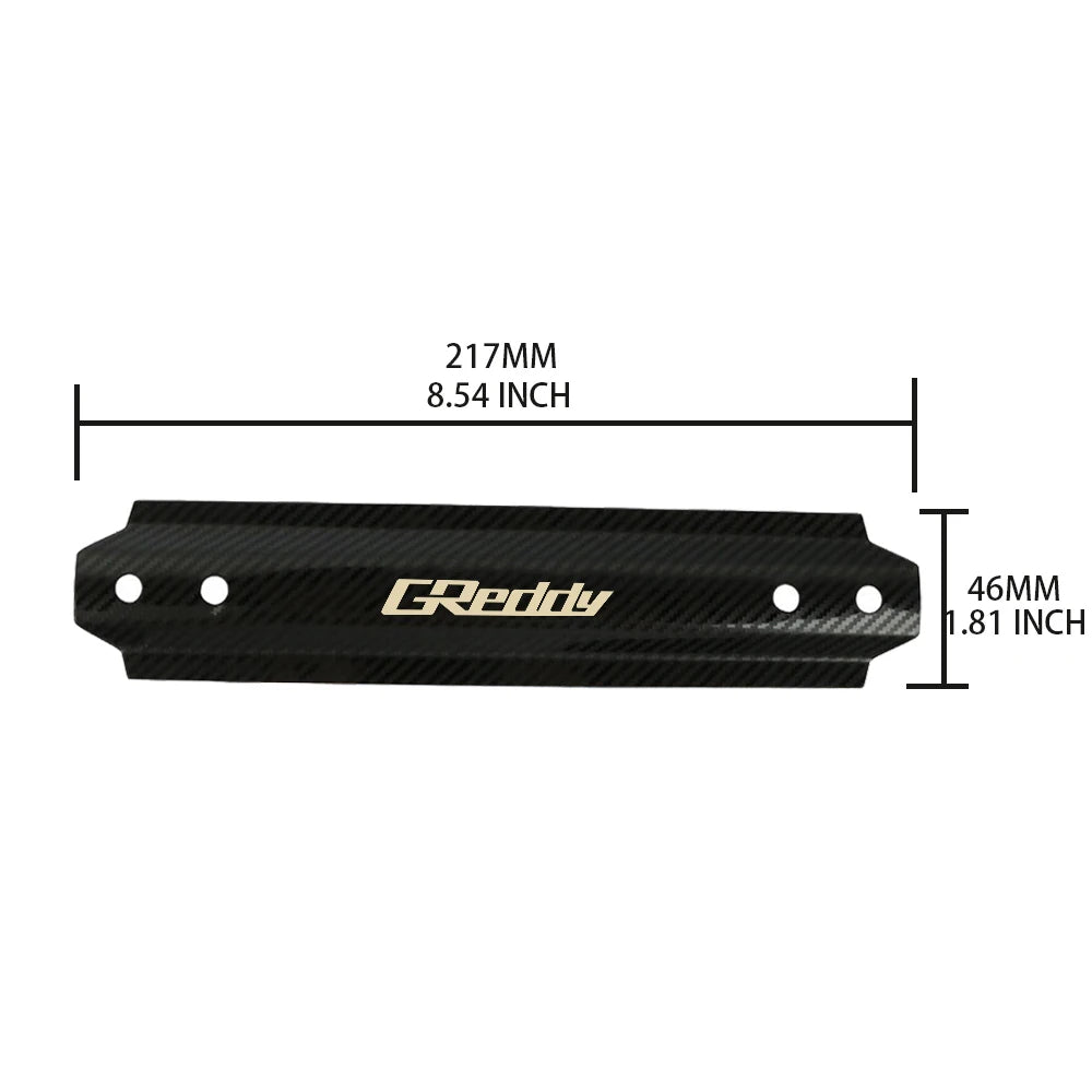 JDM New Greddy Style Racing Carbon Fiber Aluminum Car Battery Tie Down Mount Bracket Brace Bar For Universal Auto Car Accessorie