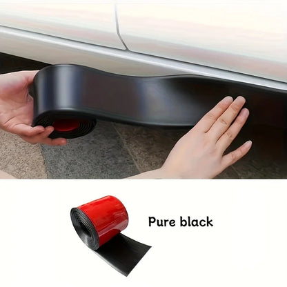 2M*5cm Self-Adhesive Car Door Edge Bumper Strip Scratch Resistant Protective Film Carbon Car Door Edge Wrapping Sticker