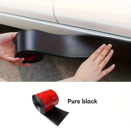 2M*5cm Self-Adhesive Car Door Edge Bumper Strip Scratch Resistant Protective Film Carbon Car Door Edge Wrapping Sticker