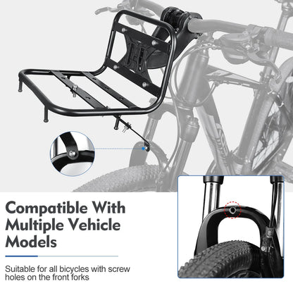 NEWBOLER Bicycle Front Rack Iron Material Multi-Functional Bike Front Rack MTB Road Bike Bag Rack Outdoor Cycling Accessories