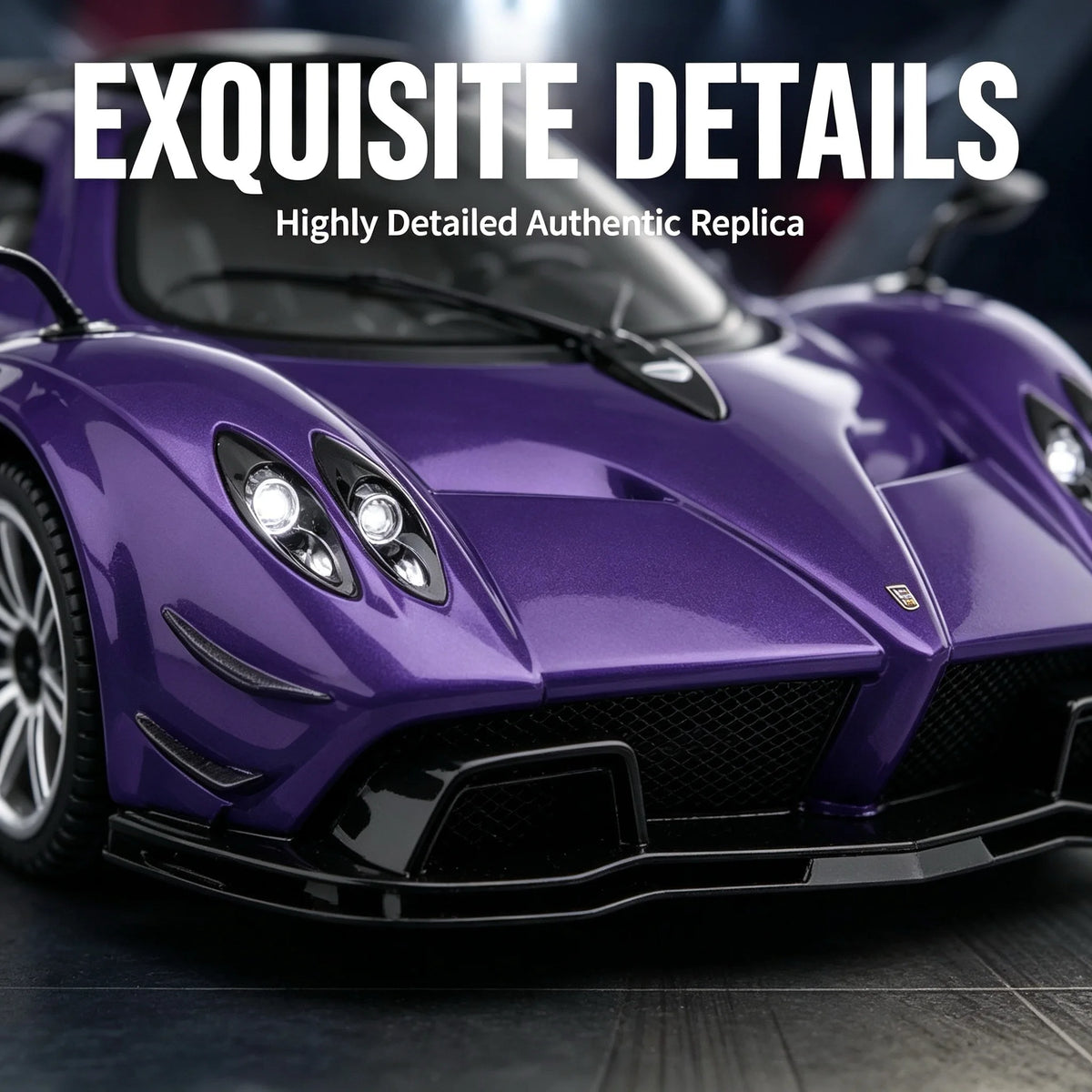 CCA 1:64 Pagani Zonda Diecast Model Car Official Licensed Alloy Toy Car with Working Suspension Free Wheel Collectible Gift