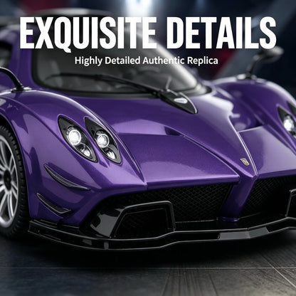 CCA 1:64 Pagani Zonda Diecast Model Car Official Licensed Alloy Toy Car with Working Suspension Free Wheel Collectible Gift