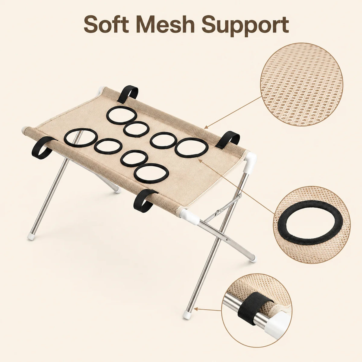 1Pcs Portable Pet Foldable Nail Grooming Bath Hammock Stand Clipping Helper Mesh Bathing Drying Table for Kitten Small Cats