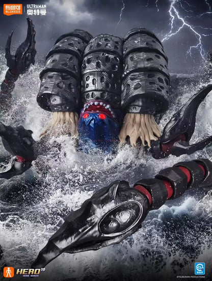 Genuine Blokees Ultraman The Dark Dominator Gatanothor Collectible Model 30th Tiga Anniversary Action Figure For Hobby Collector