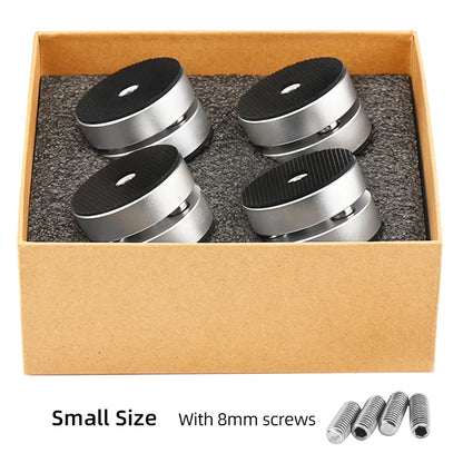 4PCS HiFi Speaker Shock Absorption Feet Spike Aluminum Alloy Steel Ball Anti-shock Absorber Foot Pad Stand Feet Holder