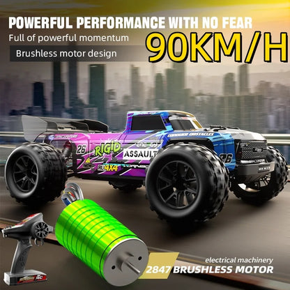 1:12 Alloy Rc Racing Car Brushless 4WD High Speed Climbing Off-Road Vehicle Independent Adjustable Shock Absorber RC Racing Car