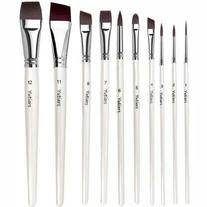 10Pcs Face Brush ，3pcs Finger Sponge Case Daubers Foam and 6pcs Paint Sponges for Oil Acrylics Watercolor Rock Canvas Painting