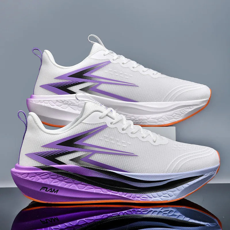 Men Running Shoes Speciality Marathon Sports Shoes Breathable Lightweight Carbon Board Women's Trend Athletic Sneakers Women
