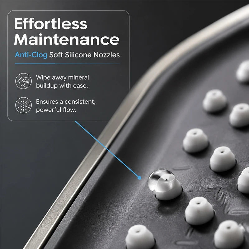 High Pressure Handheld Shower Head with 3 Spray Modes, Super Boost, Large Rainfall, Strong & Gentle Flow