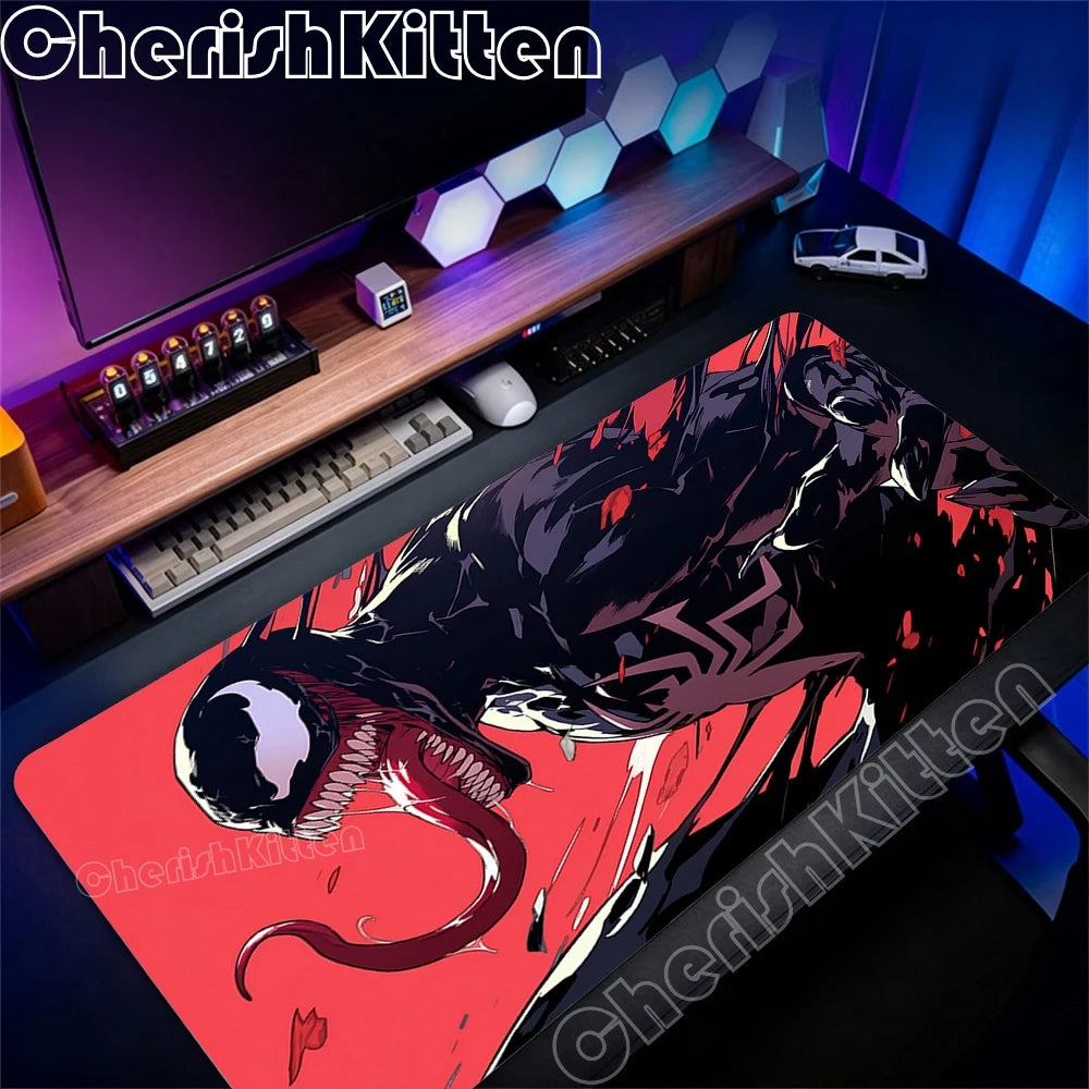 Large Game Console Mousepad Waterproof Mouse Pad Keyboard Computer Laptop Pad office Accessories XXL Marvel Venom Art Desk Mat