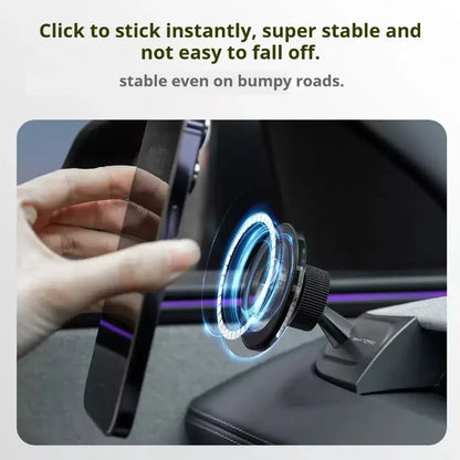 1Set ABS Material For Porsche Macan 2014-2021 Cayenne 2018-2022 Special Car Magnetic Phone Holder Fixed Bracket Stand Mobile