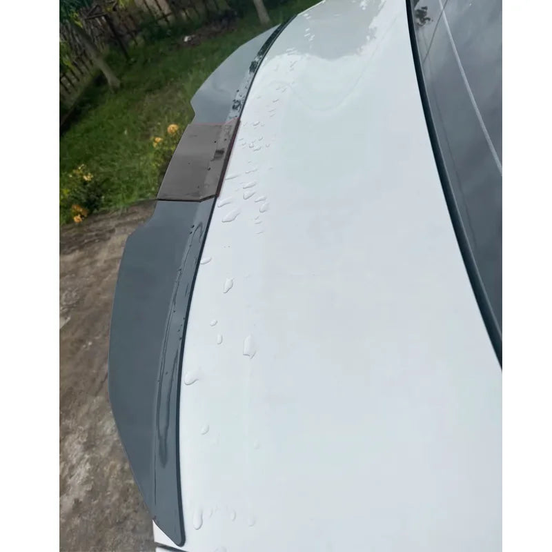 New Style Universal 3pcs Sedan Rear Trunk Tail Rear Wing Spoiler 117-127cm Adjustable DIY Refit Boot Wings Spoiler Car Accessory