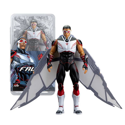 18CM Avengers Legends Figure ZDTDS Original Toy Set Spider Captain Miles Morales Thanos Ghost Iron Man Hulk Box Thor Falcon Doll