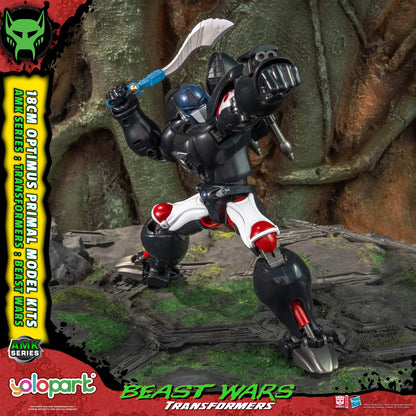 YOLOPARK Transformers 18CM Figure Toy AMK Series BEAST WARS Optimus Primal Model Kits