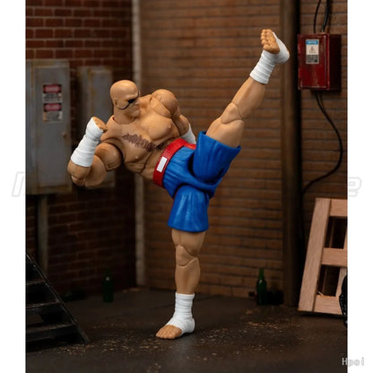 【MT】Original Jada Toys Ultra Street Fighter II The Final Challengers Sagat Deluxe Edition 1/12 Action Figure Toys Gift