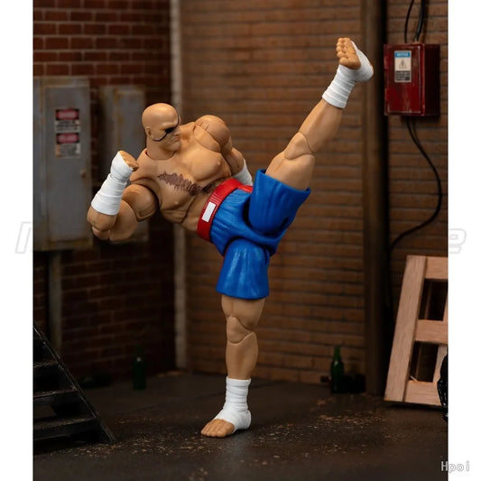 【MT】Original Jada Toys Ultra Street Fighter II The Final Challengers Sagat Deluxe Edition 1/12 Action Figure Toys Gift