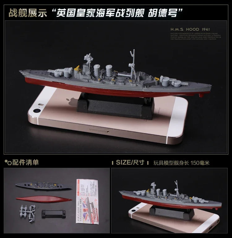 4D Assembled Ship Model Liaoning Battleship Modern Class Battleship Aircraft Carrier Model Military Warship Model Toy