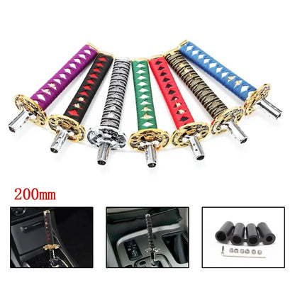 Universal Car Katana Gear Lever Knob Gear Shift Knob - JDM Racing Style Aluminum Alloy Shifter for Manual Transmission