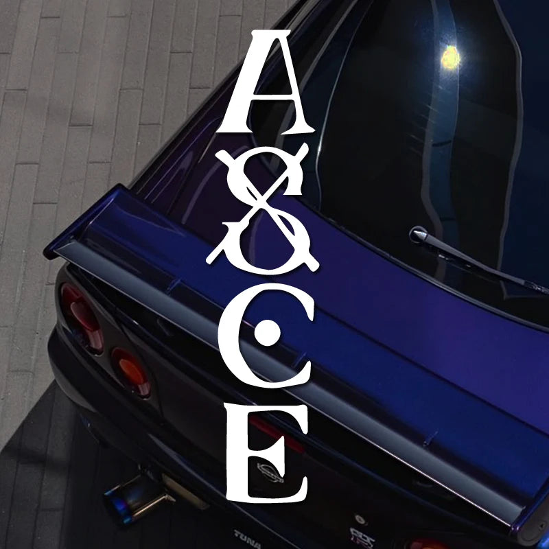 'ASCE"decal,creative&fashion decal for anime fans,high quality for car truck &laptop,waterproof car exterior decoration