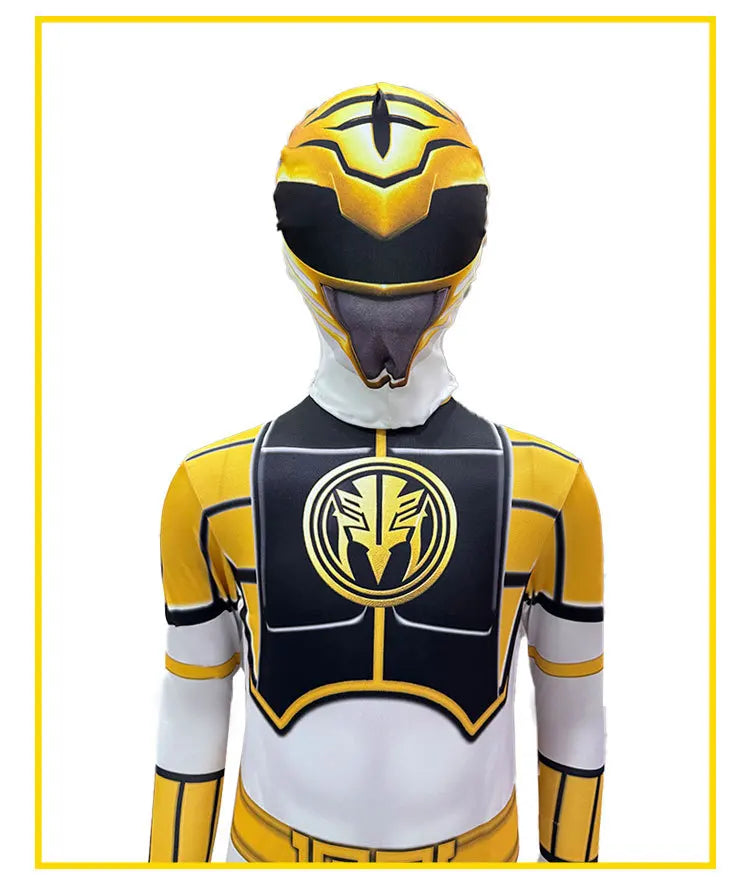 Jumpsuit Mask Suit Adult Kids Power Superhero Samurai Sentai Shinkenger Alpha Ranger Cosplay Fantasia Halloween Costume
