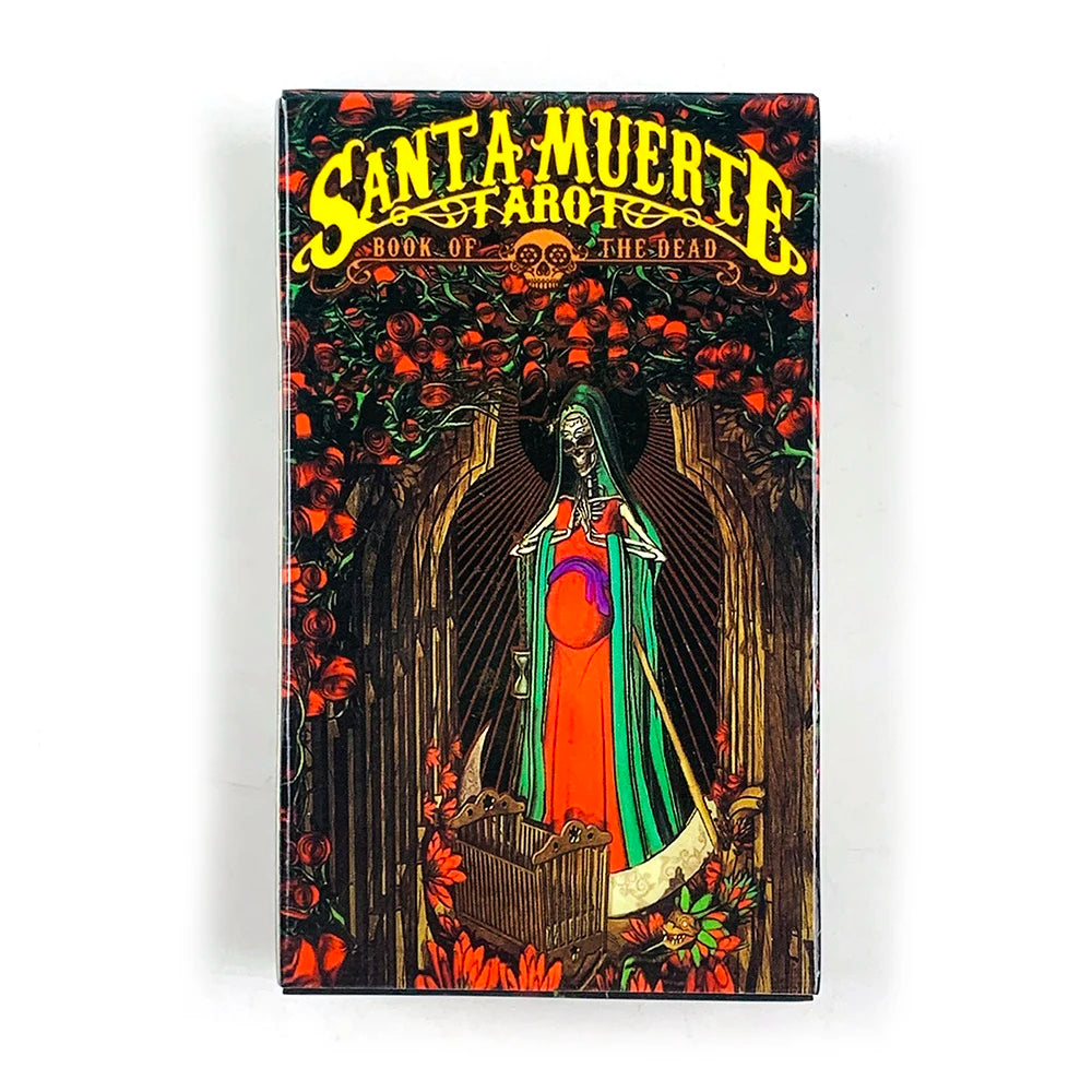 Santa Muerte Tarot Cards A 78 Deck Oracle English Visions Divination Edition Borad Playing Games,Halloween and Christmas Game