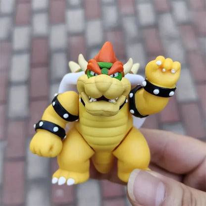 Jakks Super Luigi Bowser Action Figure Toys Cute Kamek Iggy Koopa Anime Figure Collection Dolls Gifts for Children