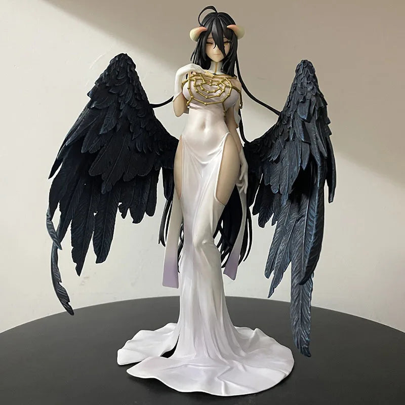 Overlo Action Figure Albedo Manga Figurine Albedo 24cm GK Statue Doll Model Ornament Anime Peripheral Toys Gift for Fans