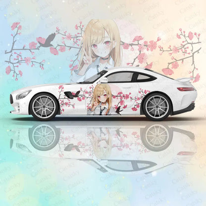 Kitagawa Marin Car Body Stickers Anime Itasha Vinyl Car Side Decal Sticker Car Sticker Automotive Decor Film