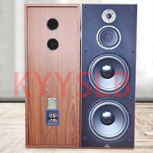 200W 12-inch Floor Speakers Surround Hi-fi Passive Speakers Home Theater High-power Bookshelf Speakers Three-unit Bass Speakers