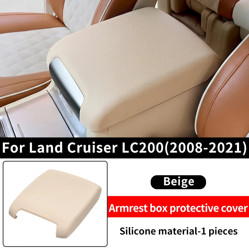 For 2008-2021 Toyota Land Cruiser LC200 200 Armrest Box Cover Dustproof Scratch Resistant Protection Car Interior Accessories