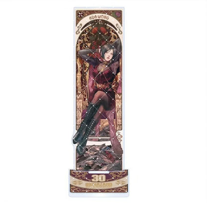 Resident Evil Claire Redfield 15cm Acrylic Stand Keychain 30th Anniversary Gothic Art Anime Figure Decor Gift For Fans!