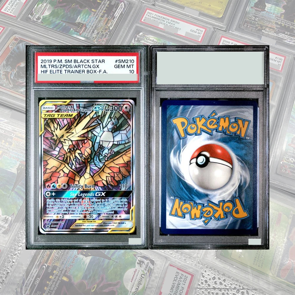 DIY Proxy PTCG Graded Collection Card Mew ex SAR 205/165 SV2a Card 151 Card Japanese 2023 GEM MT10 Holographic Label Child Gift