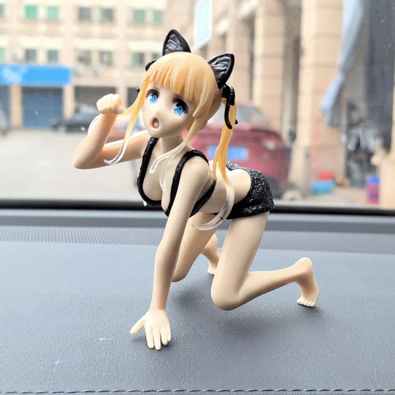A few boxes of car car ornaments featuring cute and beautiful female 2D girl figurines and models are here to hit the market