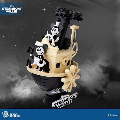 Genuine Beast Kingdom D-Stage Disney Mickey Mouse Series - Steamboat Willie / The Band Concert Diorama Figure Set in Stock