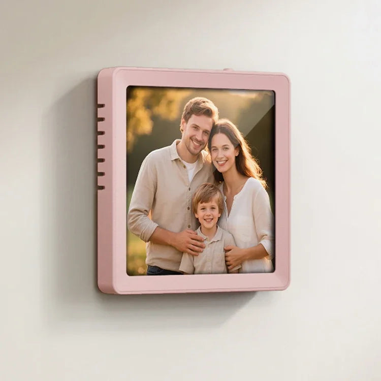 4" DIY Photo Frame Wireless Bluetooth Speaker Magnetic Design Desktop Picture Decor Audio Support Recording TF Card Playback