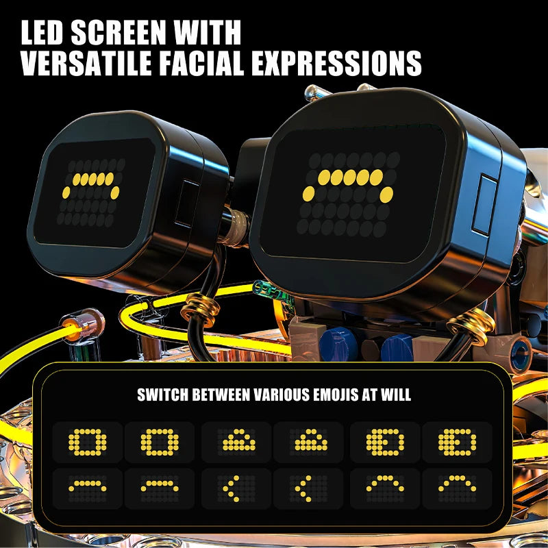 Technical Science Fiction Programming Spherical Machine Building Blocks Remote Control Sci-Fi Reconnaissance Robot Bricks Toy