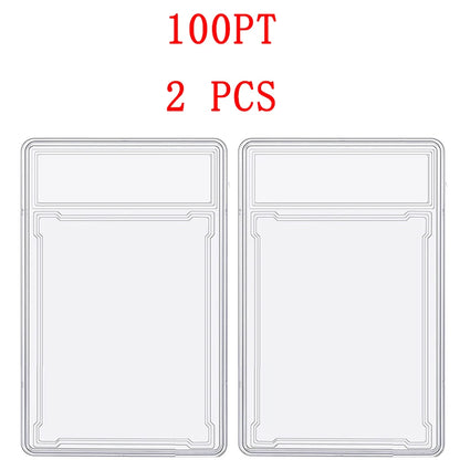 35/55/75/100PT Trading Cards Slab Label Grade Baseball Star Card Sleeves Protector Acrylic Hard Plastic Game Grade PTCG Gift Toy