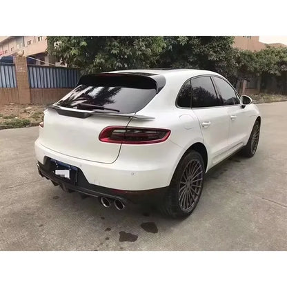 For Porsche Macan Carbon Fiber Car Rear Bumper Diffuser Rear Splitters Spoiler Back lip shunt Auto Parts body kit