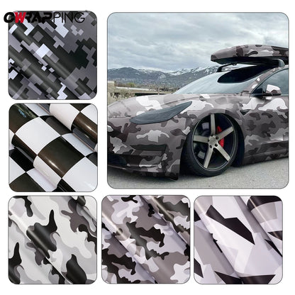 Camo Vinyl Film Car Motorcycle Decal Camouflage Sticker Film Sheet for Car Styling Bike Computer Laptop Scooter Motorcycle DIY