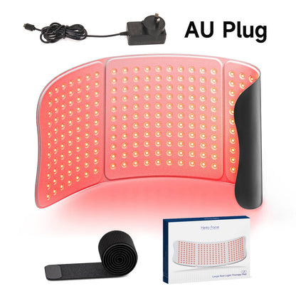 510K/CE Red Light Therapy Pad 660nm 850nm for Body Pain Relief, Large 30x12inch Mat with Timer - Hello Face L7 Tri-Chip