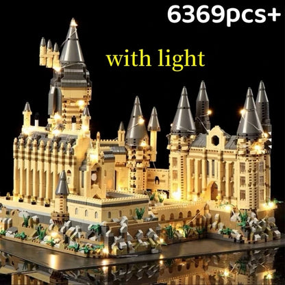 2025 DIY Creative Medieval Magic Movie Castle School   Micro Bricks Architecture Palace Model Birthday Christmas Halloween gifts