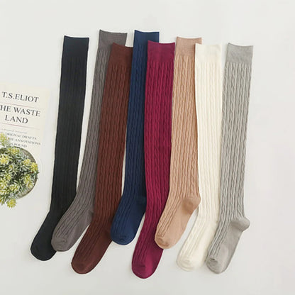 1 3 5 Pairs of Cozy Thermal Over the Knee Knit Socks for Women Warm and Stylish Winter Socks with Thickened Material