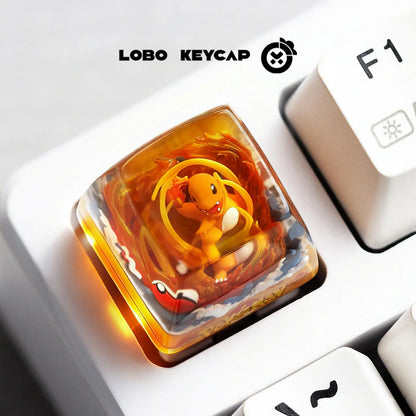 Pokemon Keycap Magikarp Gengar Esc Replace Keycap Resin Anime Kawaii Decor For Mechanical Keyboard Anime Collect Model Toys Gift